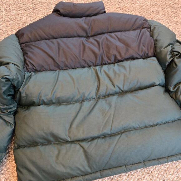 Vintage Eddie Bauer Ebtek Goose Down Puffer Coat Mens M Jacket Green Black 90s - Picture 12 of 12